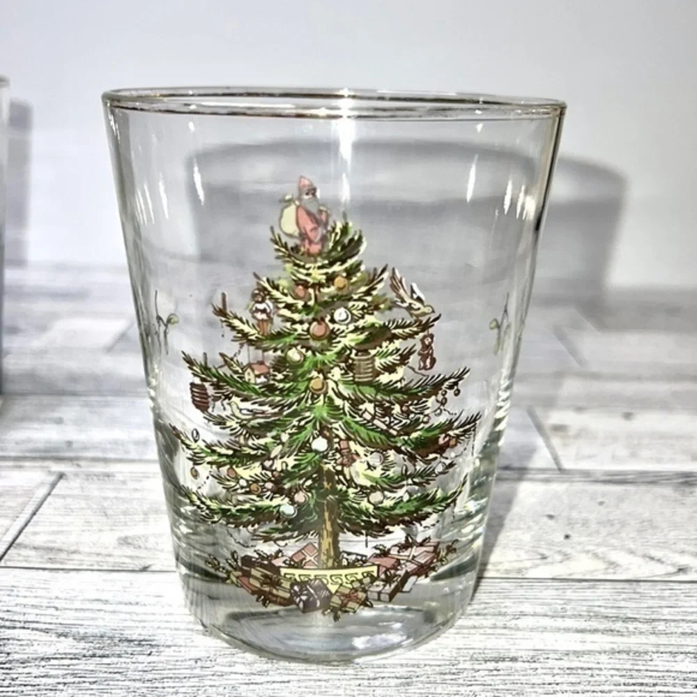 Spode Christmas Tree Double Old Fashioned Set of 4